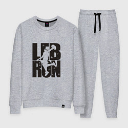 Костюм хлопковый женский Lebron Dunk, цвет: меланж