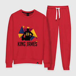 Костюм хлопковый женский King James 23, цвет: красный