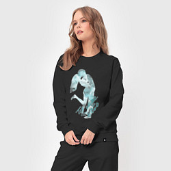 Костюм хлопковый женский Мое небо, цвет: черный — фото 2