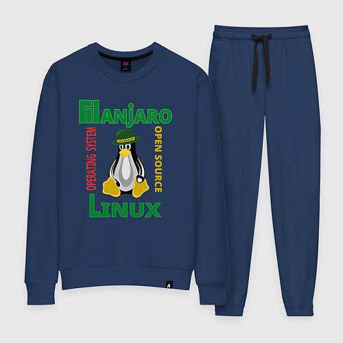Женский костюм Линукс пингвин в шляпе / Тёмно-синий – фото 1