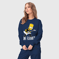 Костюм хлопковый женский In Flames Барт Симпсон рокер, цвет: тёмно-синий — фото 2
