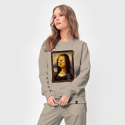 Костюм хлопковый женский Mona Simpson, цвет: миндальный — фото 2