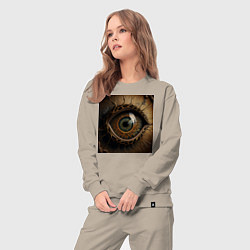 Костюм хлопковый женский Карее око, цвет: миндальный — фото 2