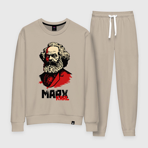 Женский костюм Karl Marx - 3 цвета / Миндальный – фото 1