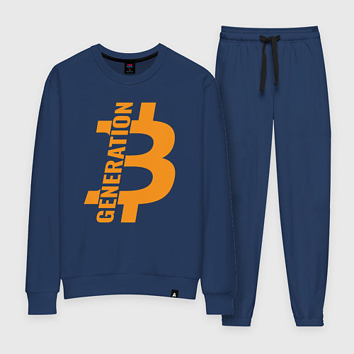 Женский костюм Поколение биткоин / Тёмно-синий – фото 1