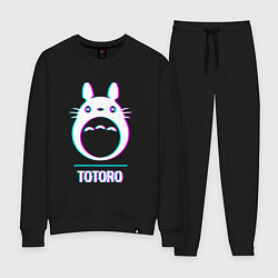 Женский костюм Символ Totoro в стиле glitch