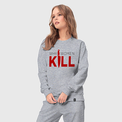 Женский костюм Why Women Kill logo / Меланж – фото 3
