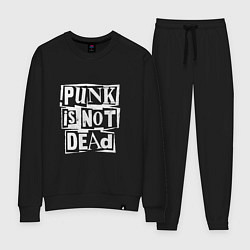 Костюм хлопковый женский Punks, цвет: черный