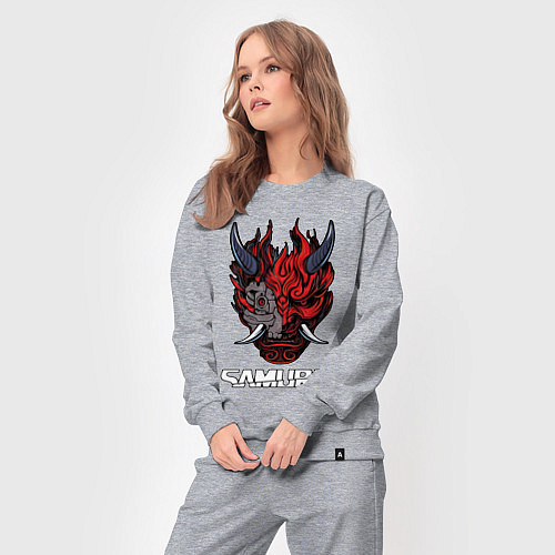 Женский костюм Samurai logo / Меланж – фото 3