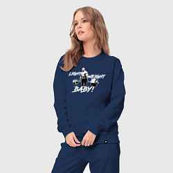 Костюм хлопковый женский Yeah buddy light weight, цвет: тёмно-синий — фото 2