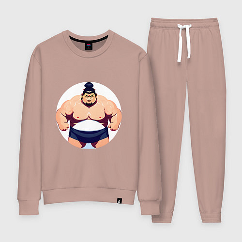 Женский костюм Борец сумо / Пыльно-розовый – фото 1