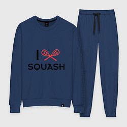 Костюм хлопковый женский I Love Squash, цвет: тёмно-синий