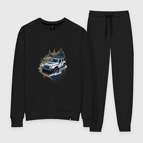 Женский костюм На джипе по России / Черный – фото 1