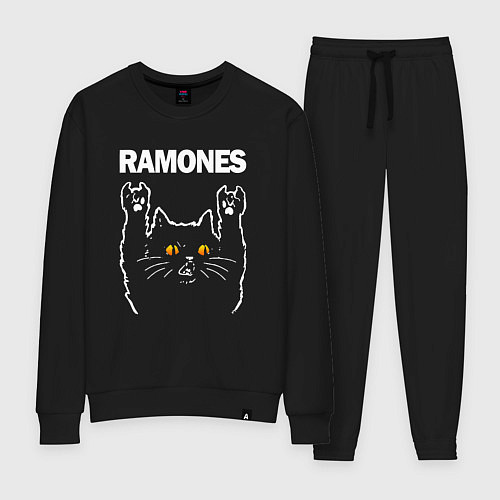 Женский костюм Ramones rock cat / Черный – фото 1