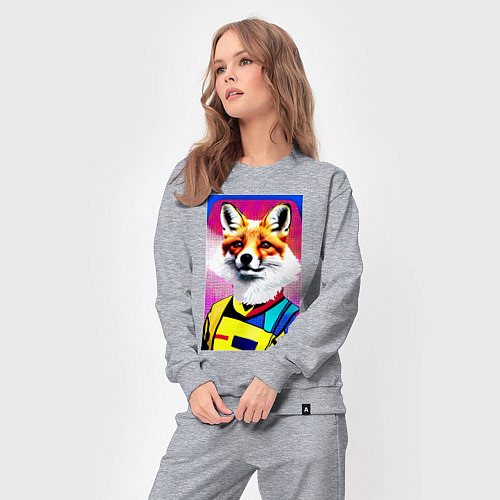 Женский костюм Fox - pop art - fashionista / Меланж – фото 3