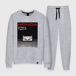 Костюм хлопковый женский Honda Integra Type-R обложка, цвет: меланж