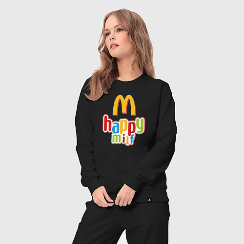 Женский костюм Happy MILF Любовь, счастье и свобода / Черный – фото 3