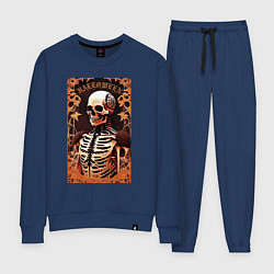 Женский костюм Gothic skeleton - floral pattern