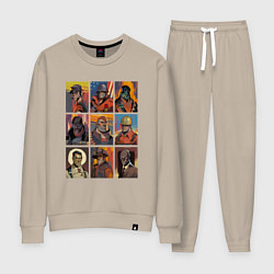 Женский костюм Team fortress 2 - портреты персонажей