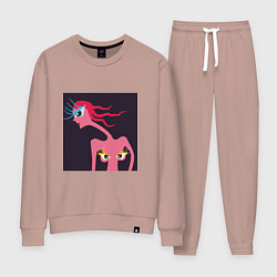 Костюм хлопковый женский Красота везде, цвет: пыльно-розовый