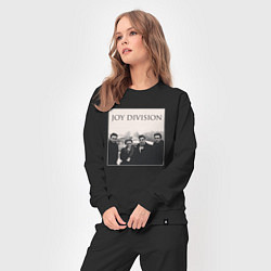 Костюм хлопковый женский Тру фанат Joy Division, цвет: черный — фото 2