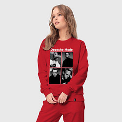 Костюм хлопковый женский Depeche Mode Violator 2, цвет: красный — фото 2