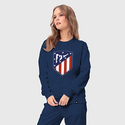 Костюм хлопковый женский Atletico Madrid FC, цвет: тёмно-синий — фото 2