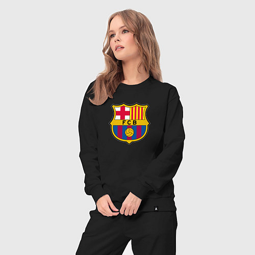 Женский костюм Barcelona fc sport / Черный – фото 3