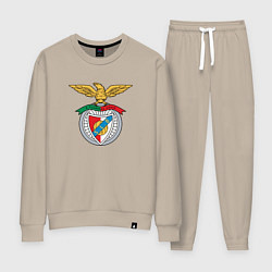 Костюм хлопковый женский Benfica club, цвет: миндальный