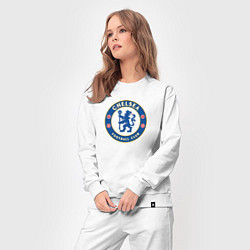 Костюм хлопковый женский Chelsea fc sport, цвет: белый — фото 2