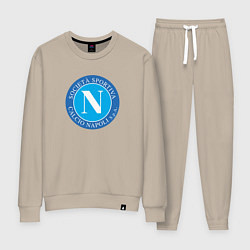 Костюм хлопковый женский Napoli fc sport, цвет: миндальный
