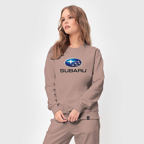 Женский костюм Subaru sport auto / Пыльно-розовый – фото 3