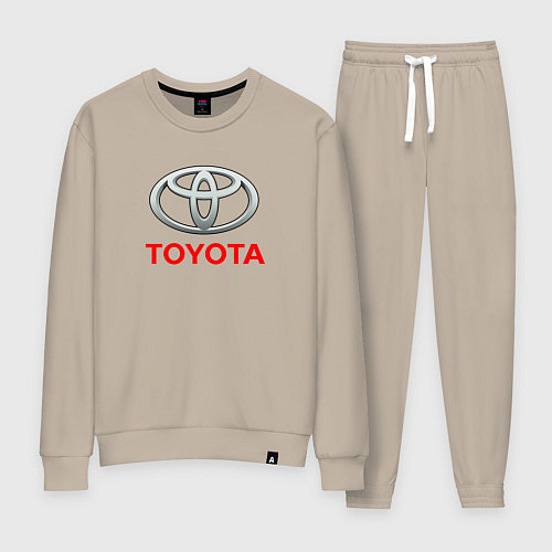 Женский костюм Toyota sport auto brend / Миндальный – фото 1