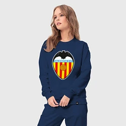 Костюм хлопковый женский Valencia fc sport, цвет: тёмно-синий — фото 2