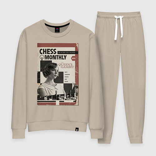 Женский костюм Ход королевы винтаж / Миндальный – фото 1