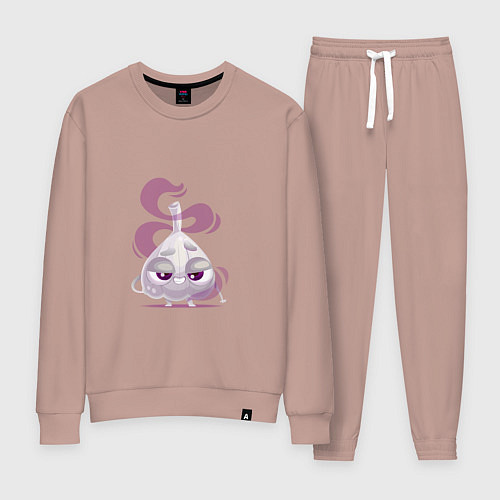 Женский костюм Воняющий улыбающийся чеснок / Пыльно-розовый – фото 1