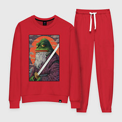 Костюм хлопковый женский Pepe samurai, цвет: красный
