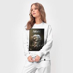 Костюм хлопковый женский Fallout armour poster, цвет: белый — фото 2