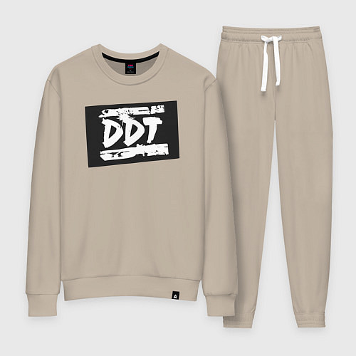 Женский костюм ДДТ - логотип / Миндальный – фото 1