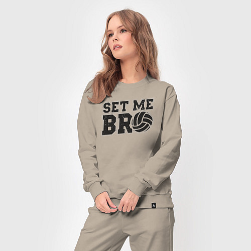 Женский костюм Volleyball set me bro / Миндальный – фото 3