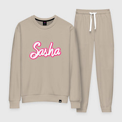 Женский костюм Саша шрифтом барби - объемный шрифт