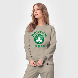 Костюм хлопковый женский Boston Celtics 1986, цвет: миндальный — фото 2