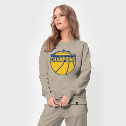 Костюм хлопковый женский Champions Golden State, цвет: миндальный — фото 2