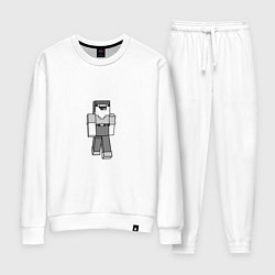 Костюм хлопковый женский Нубик, цвет: белый