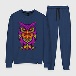 Костюм хлопковый женский Purple owl, цвет: тёмно-синий