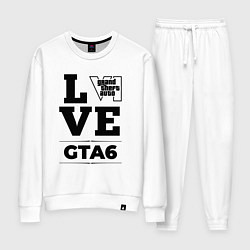 Костюм хлопковый женский GTA6 love classic, цвет: белый
