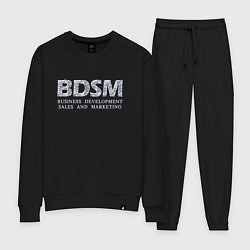 Костюм хлопковый женский BDSM - business development sales and marketing, цвет: черный