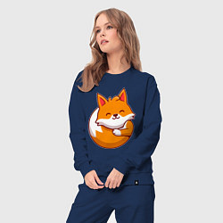 Костюм хлопковый женский Orange fox, цвет: тёмно-синий — фото 2