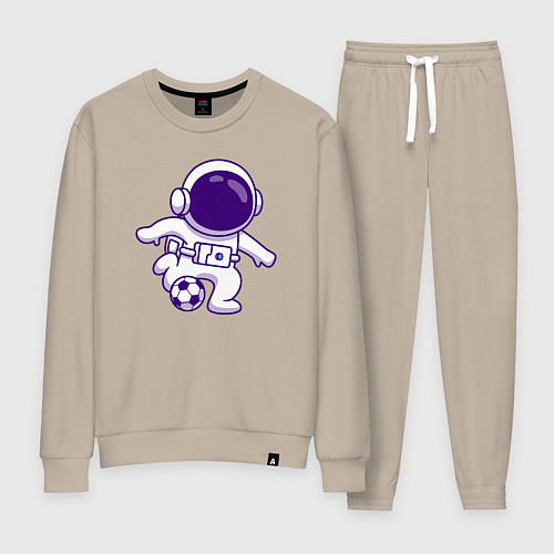 Женский костюм Космонавт футболист / Миндальный – фото 1