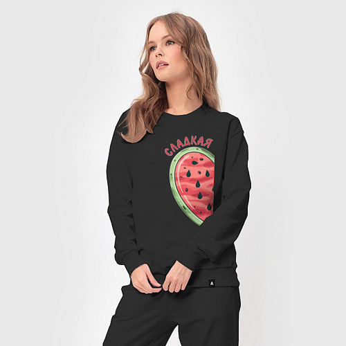 Женский костюм Сладкая арбуз / Черный – фото 3